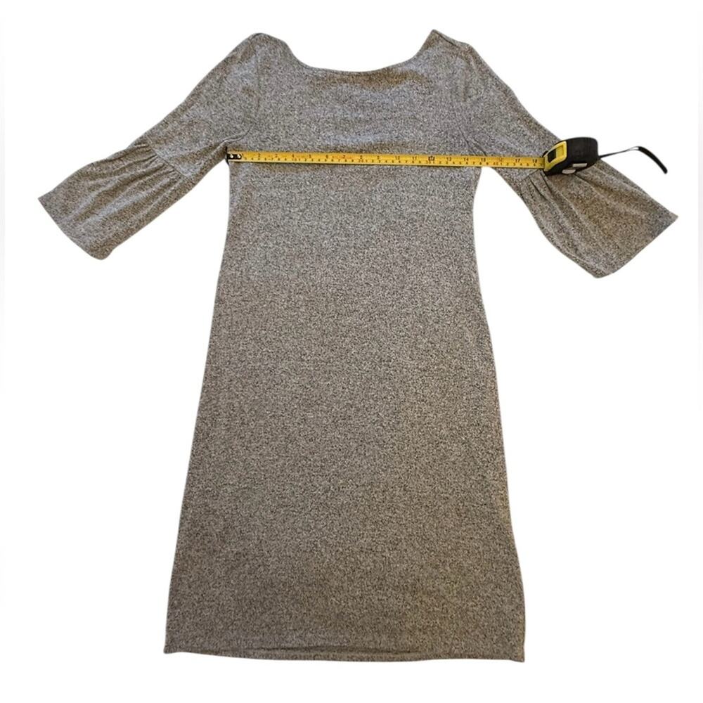White House Black Market Bowback Sweater Knit Shift Dress Gray Size XXS - Picture 7 of 16